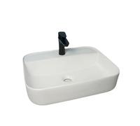 OLSKFUH Bathroom Vanity Modern Simple Rounded Corner Sink With Faucet Hole Ceramic Wash Basin Home Balcony Bathroom Above Basin Bathroom Sink,