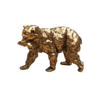 OLSKFUH Brass Simulation Polar Bear Figurines,Interesting Animal Bear Miniature Statue Sculpture Desktop Ornament Home Bonsai Micro Landscape Decor Accessories,
