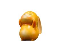 OLSKFUH Brass Standing Bunny Sculpture,Metal Copper Animal Zodiac Cute Rabbit Statue Model Crafts Desktop Ornament Office Home Living Room Bookshelf Children'S Room Decor Accessories,