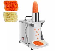 OLSKFUH Commercial Electric Vegetable Fruit Dicer, Stainless Steel Automatic Fruit Vegetable Chopper,For Dicing Onions, Carrots, Cucumbers, Ham, Potatoes,12mm