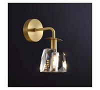OLSKFUH Copper Wall Sconce Lamp Crystal Wall Light Post-Modern Wall Mounted Lamps, Geometric Sconces Lighting Fixtures Interior Wall Wash Lights Chandelier Lamps,