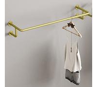 OLSKFUH Creative Garment Display Racks Hanging Rod, Boutique Clothing Store Hanging Clothes Shelf, Retail Clothing Rack Multi Purpose Gold Pipe, Commercial Clothes Storage Hanger,Gold-length 100CM
