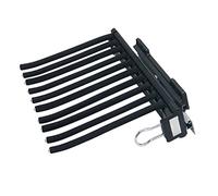 OLSKFUH Drawer Type Trouser Rack,Pull Out Pants Hangers,Side Mount Pull Out Trousers Rack 10 Arms, Wardrobe Pull Out Pants Rack, Extendable Closet Valet Rod Double Row Rails, Fo,FullBlackB