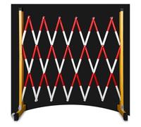 OLSKFUH Expandable Metal Barricade,Insulated Telescopic Fence Construction Movable Protective Fence Suitable For Places With Large Crowds Airports,Red-120X500Cm,Red-120X250Cm,Red-120x300cm