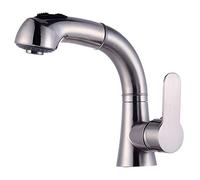 OLSKFUH Extendable Kitchen Mixer Sink Faucet With Pull Out Dual Spout Shower 360 ° Swivel Mixer Tap Gold,Silver