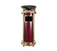 OLSKFUH Floor Standing Ashtray Stainless Steel Hotel Ash Bucket Trash Can Lobby Vertical Round Elevator Entrance Ktv Corridor Ash Bucket Ashtray Tall Outside Patio Ashtrays For C,B-One Size
