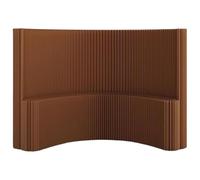 OLSKFUH Folding Paper Room Divider, Temporary Partition Wall, Portable Privacy Screen For Office, Dorm, Clothing Store & Enterprise, Indoor Freestanding, 59In Height,Brown-150x400cm/59x157.5in