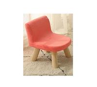 OLSKFUH Foot Stool Dressing Chair Shoe Change Stool Cotton Linen Footstool Wooden Leg Foot Foot For Living Room S For The Bedroom, Blue-30X30X35Cm,Pink-30x30x35cm