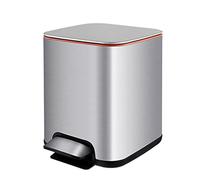 OLSKFUH Garbage Can Trash Can Waste Bin Kitchen Pedal Trash Can With Lid, Stainless Steel Garbage Can Rubbish Bin Trash Bin Garbage Bin For Bathroom Bedroom Garbage Bin Trash Bin,A-8L