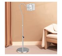 OLSKFUH Gooseneck Tablet Floor Stand,Adjustable Tablet Floor Stand Universal Holder 360° Rotatable Camera Phone Mount, Mount With Flexible Arms For Standing,Silver