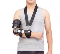 OLSKFUH Hinged Elbow Brace, Adjustable Upper Limb Correction, Forearm Joint Instability-Limiting Sling, Arm Joint Strain And Sprain Protective Gear,B-Left,reliefA-left,A-left