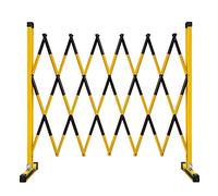 OLSKFUH Industrial Expandable Metal Barricade For Crowd Control, Adjustable Barrier Gate Stanchions For Work Zone, 4Ft/ 5Ft Height Retractable Fence,1.2m x 4m/3.9ft x 13.1ft