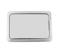 OLSKFUH Kitchen Recessed Trash Bin Flap Cover, Stainless Steel Countertop Garbage Can Swing Lid, Easy To Clean, Brushed Finish, Desktop Built In Waste Basket,304 26cm