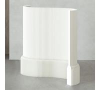 OLSKFUH Modern Room Divider - Retractable Paper Partition For Hotel Office Clothing Store,Blanc-1.5 * 3-4m/59 * 118-158in