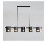 OLSKFUH Modern Style Led Chandelier For Kitchen Dining Room Table Office Black Copper Ceiling Pendent Lamp Indoor Luxury Hanging Light,Black-WHITE LIGHT_5LIGHT