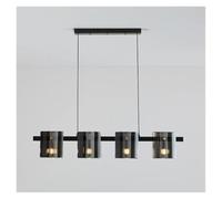 OLSKFUH Modern Style Led Chandelier For Kitchen Dining Room Table Office Black Copper Ceiling Pendent Lamp Indoor Luxury Hanging Light,Black-WHITE LIGHT_4 LIGHT