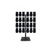 OLSKFUH Multifunctional Desktop Live Broadcast Mobile Phone Holder Multi-Layer Multi-Row 360° Rotating Mobile Phone Holder Mobile Phone Group Control Holder,4rd floor/24 seats