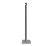 OLSKFUH Outdoor Ashtray,Standing Ashtray Floor Standing Ash Tray 101Cm Smokeless Outdoor Ashtray For Home Patio Cigarettes Ash Butt Disposal, Steel Windproof Stand Ashtray,Dark Grey-One Size