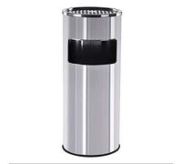 OLSKFUH Outdoor Ashtray,Standing Ashtray Large Outdoor Ashtray Stand, S Trash Can, Stainless Steel Cigarette Ashtray Stand With Inner Bucket,Sier-One Size