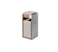 OLSKFUH Outdoor Trash Can Large Hotel Trash Can With Ashtray Lobby Elevator Entrance Vertical Hall Stainless Steel Hotel Shopping Mall Smoke Cans Classification Courtyard Trash C,A-L