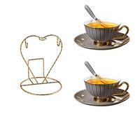 OLSKFUH Porcelain Tableware Set 46 Pieces, Food Grade Ceramic Tableware, Natural Mineral Bone Powder Firing, Rose Gold Enamel Design, Housewarming Wedding Gift,