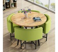 OLSKFUH Round Dining Table Set With Chairs For Dining Room Living Room Reception Room Space Saving Design For Small Spaces Ideal For Conference Table Or Lounge Area Seats 4,10