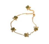 OLSKFUH S925 Silver Gold-Plated Natural Hetian Jade Cat'S Claw Bracelet Fengshui Fashion Jade Bangle Bracelet For Women Genuine,