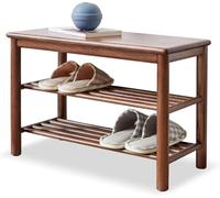 OLSKFUH Shoe Storage Cabinet Cabinets Hallway Slim Cupboard Cupboards Hallways Slimline,Shoe Rack, Shoe Cabinet, 3-Tier Solid Wood Shoe Bench With Seat, With 2-Tier Storage Organ,60cm