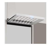 OLSKFUH Slide Out Pants Rack Closet Hanger Bar Pull Trousers Tie Belts Scarf Racks Top Mounted Wardrobe Clothes,Pull-Out Drying Rack For Washing Machine, Built-In Closet Organiz,Color2-49x71-76cm