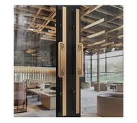 OLSKFUH Sliding Door Handle Commercial Double-Sided Swing Door Handle,Heavy Sliding Door Handles In Hotel Offices,For Wooden Door Glass Door,Brass 2-120CM