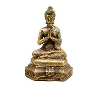 OLSKFUH Southeast Asian Copper Shakyamuni Buddha Statue,Brass Handmade Buddhism Sculpture Thai Feng Shui Figurines Meditation Home Study Crafts Decorations,