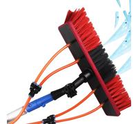 OLSKFUH Telescopic Water Fed Brush & Pole Kit For Solar Panel Cleaning - 5-12M Aluminum Window Cleaner With 55Cm Brush - Efficient Solar Maintenance Tool,55cm/21.7in-10.5m/34.5ft