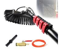 OLSKFUH Telescopic Water Fed Cleaning System - Adjustable Brush Kit For Solar Panel & Window Glass Cleaning 29Cm-9M/29Ft Efficient Washing Tool For Home & Professional Use,29cm-5.4m/18ft