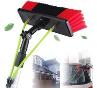 OLSKFUH Telescopic Water Fed Pole Kit - Solar Panel Cleaner & Window Glass Washing Brush Set Extendable Cleaning Equipment For Walls & Photovoltaic Panels,35cm Brush Head-10M/33FT