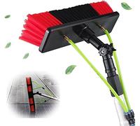 OLSKFUH Telescopic Window Cleaning Brush Kit - 39.5Ft Water Fed Pole Extendable 12M Conservatory Cleaning Tool For Effortless Glass And Solar Panel Cleaning,30cm Brush-11m Pole