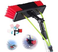 OLSKFUH Telescopic Window Cleaning Brush Kit - 39.5Ft Water Fed Pole Extendable 12M Conservatory Cleaning Tool For Effortless Glass And Solar Panel Cleaning,30cm Brush-10m Pole