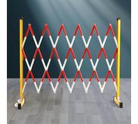 OLSKFUH Traffic Barriers, Folding Barriers, Portable Barriers, Clear Message That Access To The Area Is Prohibited Expandable Metal Barricade,Red,1.2 * 5M,Red-1.2 * 6M