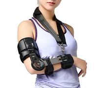 OLSKFUH Unisex Hinged Elbow Brace Elbow Brace, Adjustable Elbow Brace With Strap, Post Op Elbow Brace, Support Injury Recovery, Right Left Hand,