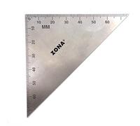 Olson Triangle Ruler, 3-Inch, Stainless Steel, 7 Inches