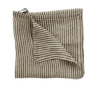 Olsson & Jensen Stripe tea towel linen 45x65 cm Black-sand