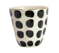 Olsson & Jensen Vigdis mug black and white-gold