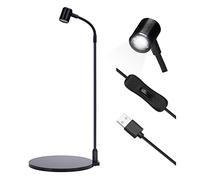 Oltraman LED Aquarium Light, 3W USB Powered Fish Tank Plant Lamp with Black Base Board for 360 Betta Fish Bowl, Potted Plants, Succulents, Miniature Landscape