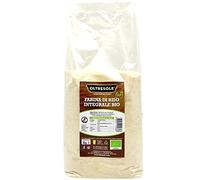 Oltresole, Italian Organic Whole Wheat Rice Flour 1 Kg, Gluten Free Whole Wheat Flour, 100% Made in Italy, Ideal for Desserts, Savory, Cookies, Vegan and Celiac