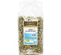 Oltresole, Organic Decorticated Pumpkin Seeds 1 Kg, Organic Raw, Unroasted and Unsalted Oily Seeds, Ideal as a Snack or for Salads, Ideal Pack for Families
