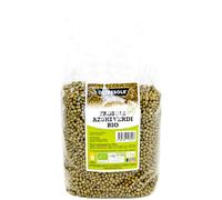 Oltresole, Organic Green Azuki Beans 1 Kg, Organic Dried Legumes from Controlled Cultivation, Ideal for Soups, Salads and Vegan and Vegetarian Recipes, Ideal Family Pack
