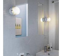 Oluce LED wall lamp Fresnel, grey, aluminium, glass, 2,700 K