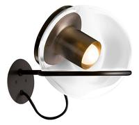 Oluce - The Globe 727 Wall Lamp, Satin Gold / Anodised Bronze - Satin Gold