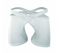 Oludkeph Men's Panties Lingerie Underwear High Rise Stretchy Crossdress G-String Thong Briefs (White)