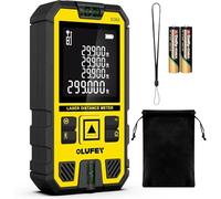 OLUFEY Laser Measure,Laser Distance Meter Device IP54 Portable Digital Measure Tool Range Finder with Bubble Levels and LCD Backlit
