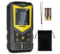 OLUFEY Laser Measure,Laser Distance Meter Device Portable Digital Measure Tool IP54 Range Finder with Bubble Levels and LCD Backlit Display